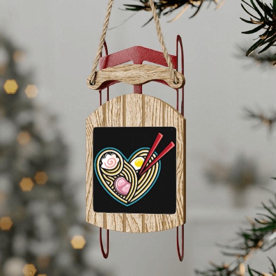 Love Ramen Sled Ornaments