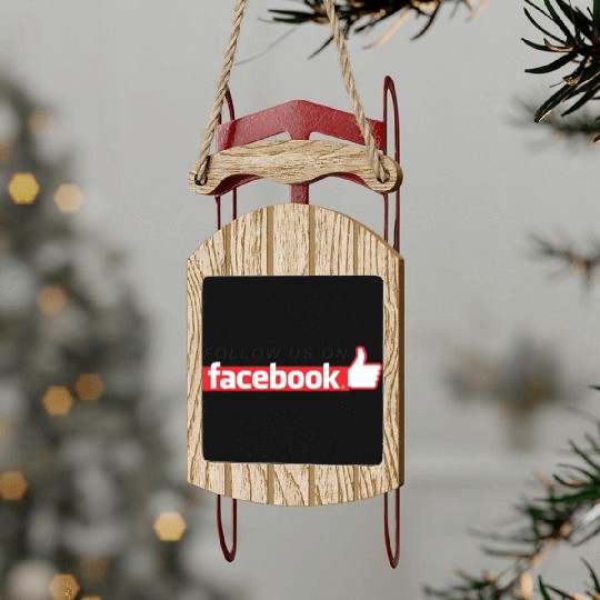 Facebook friends Sled Ornaments