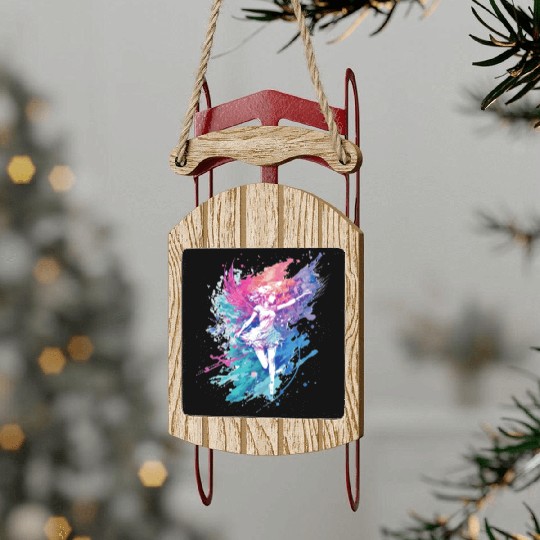Watercolor Fantasy Fairy Grunge Pastel Goth Butter Sled Ornaments
