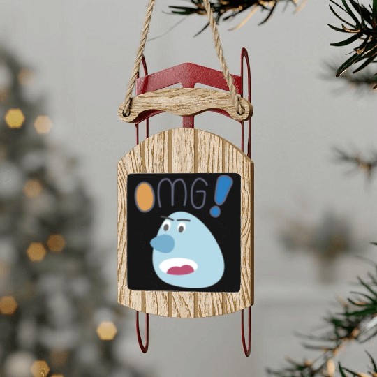 omg Sled Ornaments