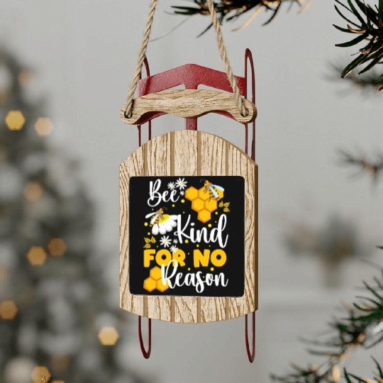 Honey Honey Bee Nature Wasp Sled Ornaments
