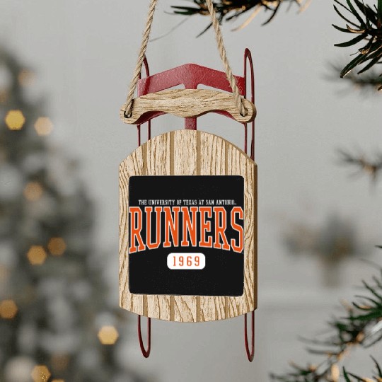 Ut San Antonio Roadrunners Est Sled Ornaments