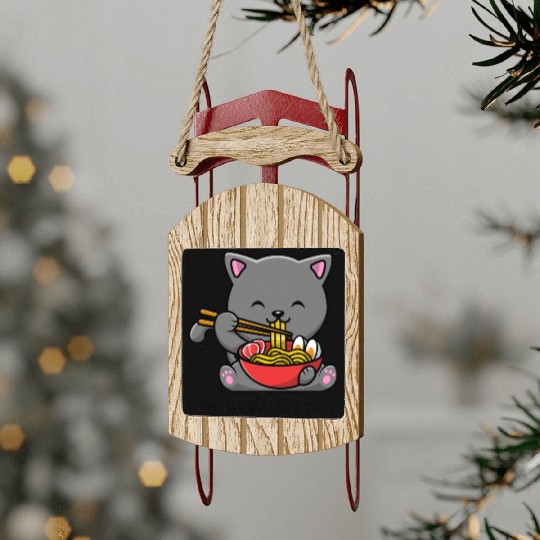 I m so ramen -tic Sled Ornaments