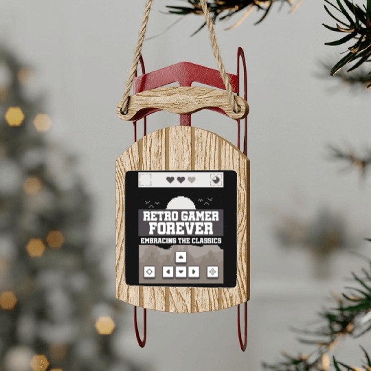 Retro Gamer Forever Embracing the Classic Sled Ornaments