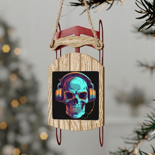 Synthwave Specter A Ghostly DJ Sled Ornaments