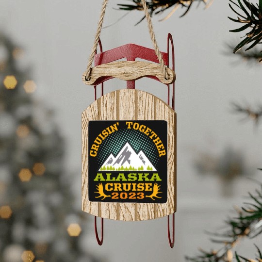 Alaa Cruise Wear 2023 Essential Family Vacation Sled Ornaments
