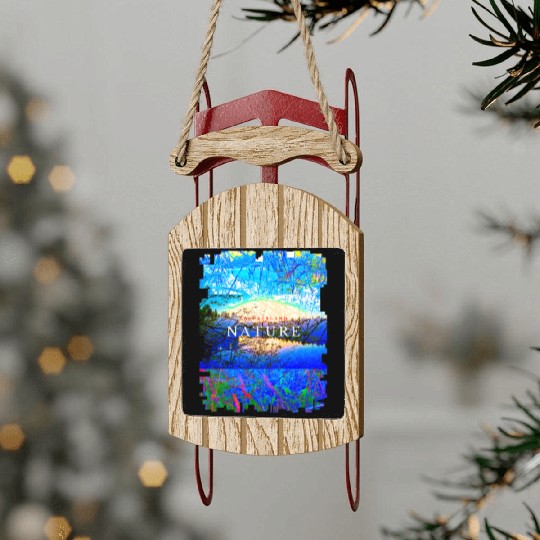 Switzerland nature Sled Ornaments