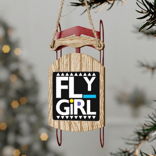 Fly 80S 90S Old School Hip Hop Sled Ornaments