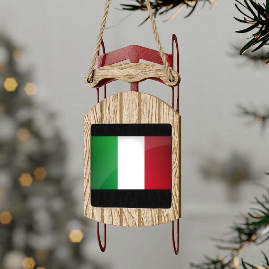 I'M Not Yelling I'M Italian Sled Ornaments
