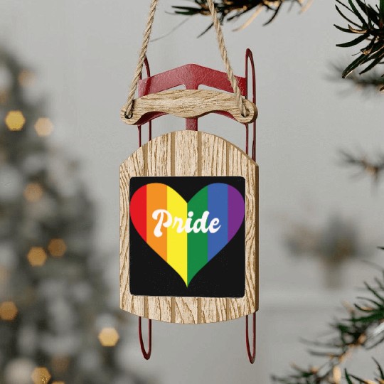 pride month Sled Ornaments