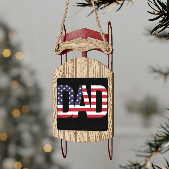 American dad Sled Ornaments