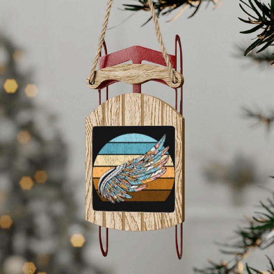 Falconry Bird Falcon Hunting Falconer Sled Ornaments