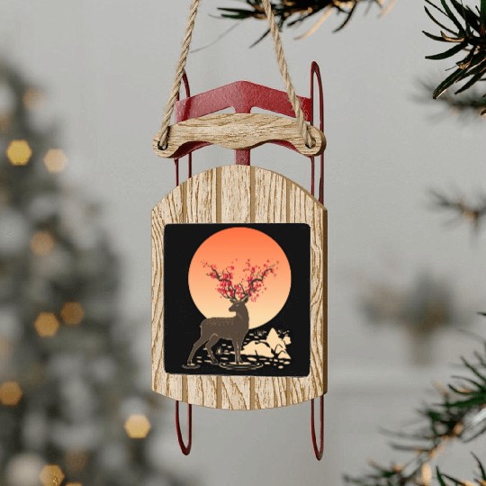 THE SACRED DEER | NATURE HOLY SPIRIT Sled Ornaments