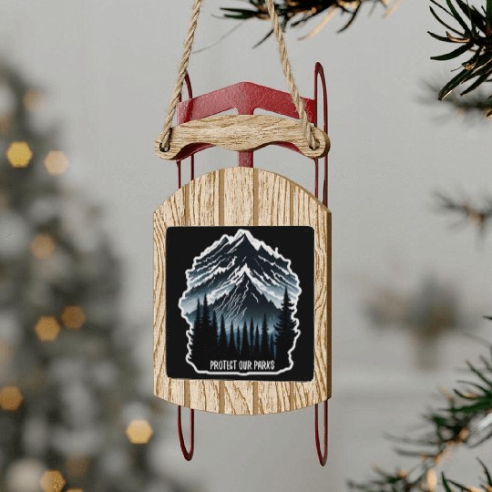 Natur Wildlife Outdoor Forest Camping Hiking Sled Ornaments