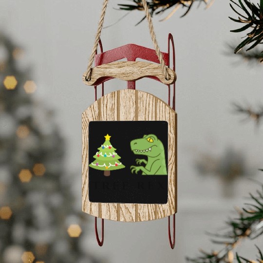 Tree Rex love Sled Ornaments