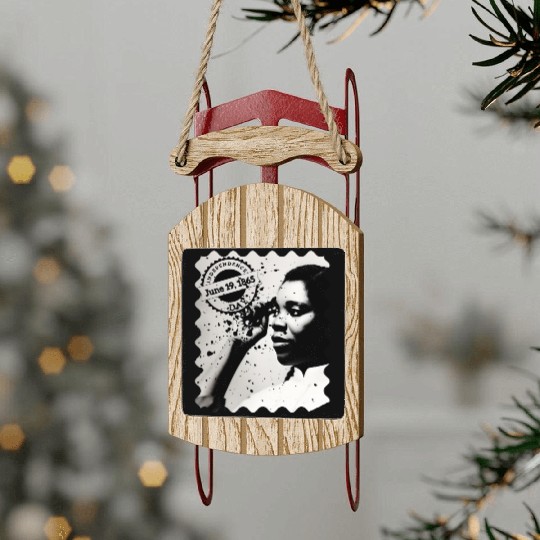 Juneteenth Day, 19 June / Independence Day Sled Ornaments