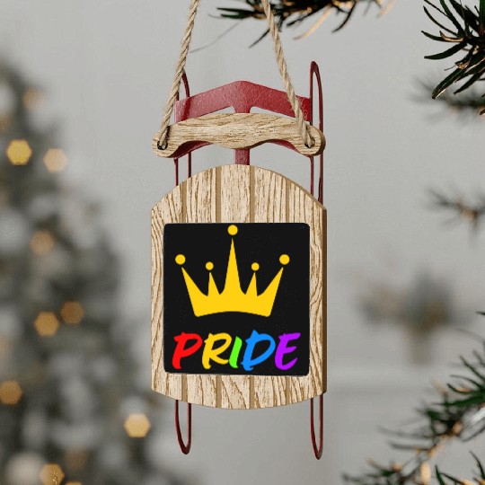 PRiDE LGBTQ Sled Ornaments