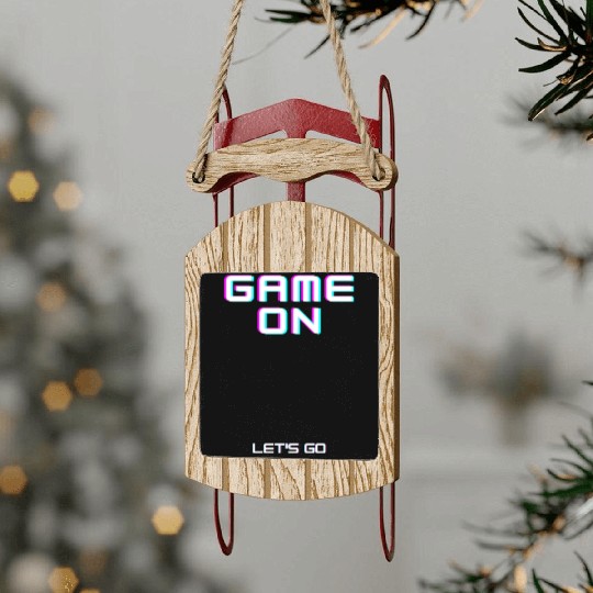 Game On, Sports, Sled Ornaments, Gifts For Him, For Her