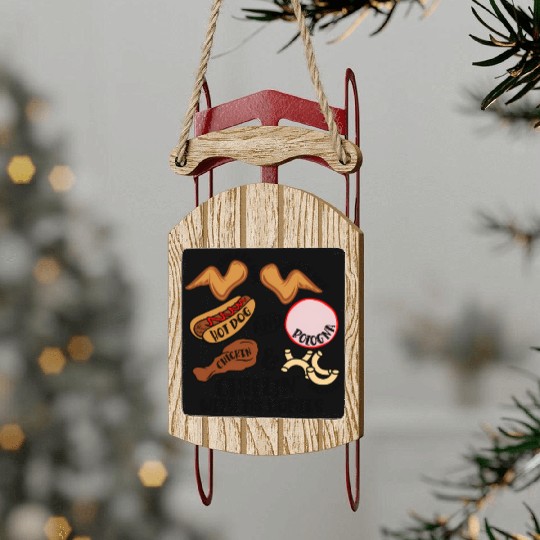 Chicken Wing Chicken Wing Hot Dog Bologna Viral So Sled Ornaments
