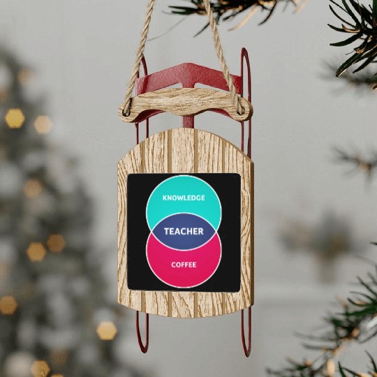 The Teacher Formula Sled Ornaments