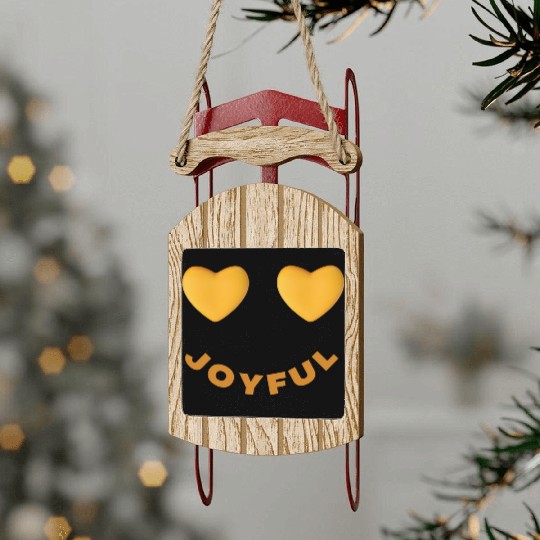 Joyful - Motivation Sled Ornaments