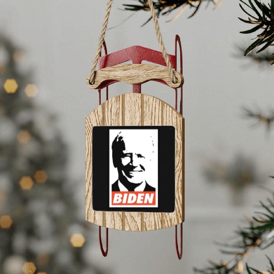 Joe Biden Sled Ornaments