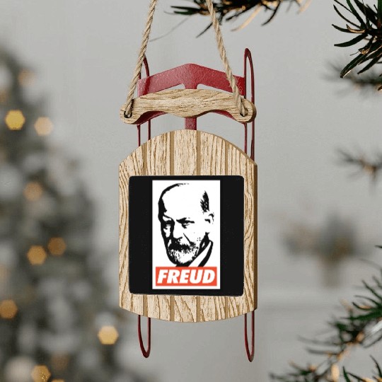 Sigmund Freud Sled Ornaments