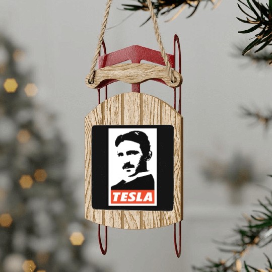 Nikola Tesla Sled Ornaments