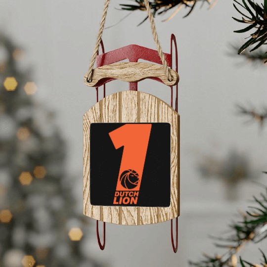 Dutch Lion nostalgia Sled Ornaments