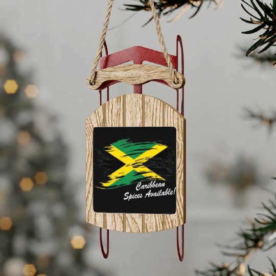 Jamaica design Sled Ornaments