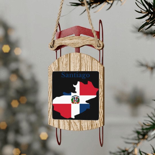 Santiago Province Dominican Republic Sled Ornaments