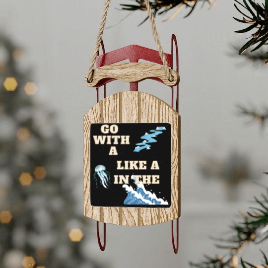 Embracing the Jellyfish Mentality Sled Ornaments