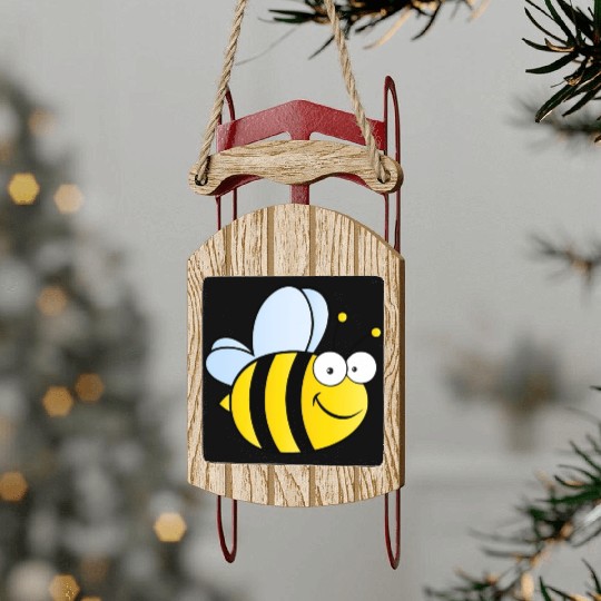 Bumble Bee Sled Ornaments
