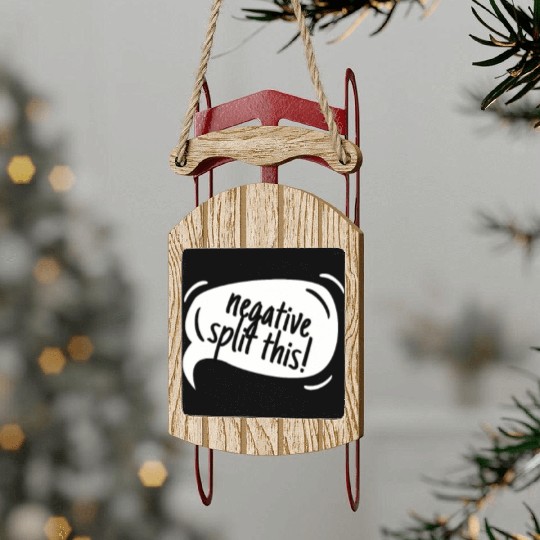 High School Running Sled Ornaments, Negative Split, Unise