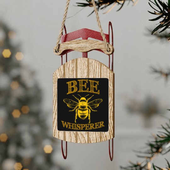 Bumble Bee Sled Ornaments