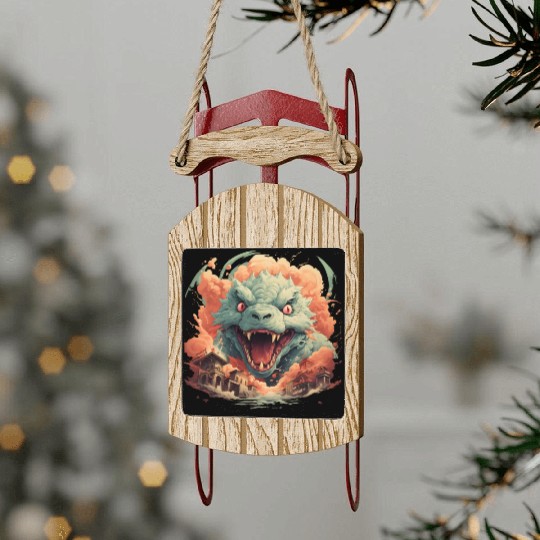 Kaiju: Cityscape Destructor Sled Ornaments
