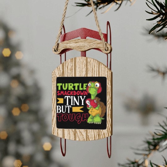 Turtle Boxing Boxing Ring Boxer Gloves Boxing Figh Sled Ornaments