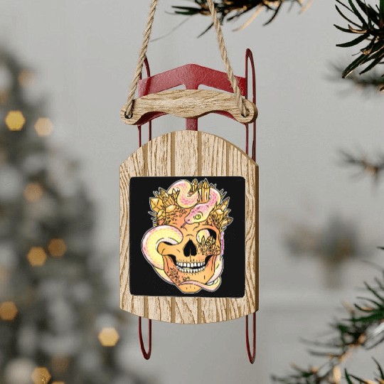 Skull Candy Sled Ornaments