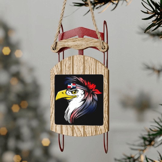 Dominican Republic Sled Ornaments