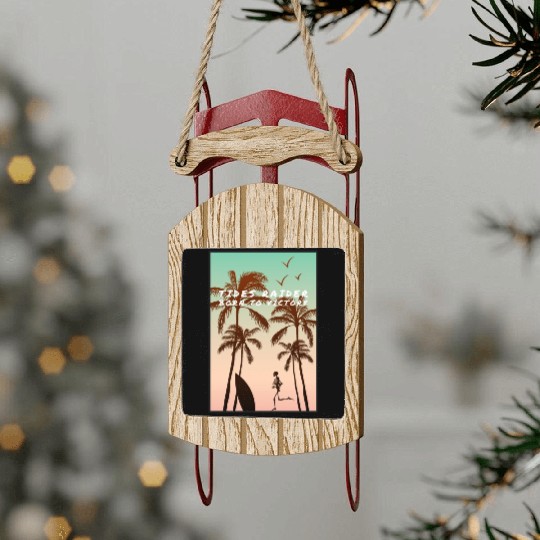 Tides raider, born to victory Sled Ornaments