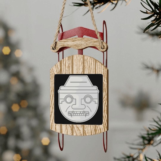 Colombian San Agustin Pre Columbus Indigenous Sled Ornaments