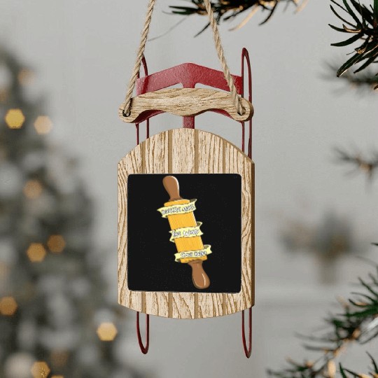 Bakers Make The World Smell Better Baking Cookie Sled Ornaments