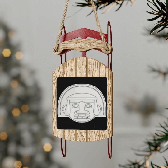Colombian San Agustin Pre Columbus Indigenous Sled Ornaments