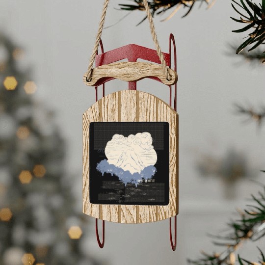 Ying And Yang Peace Of Mind Yoga Sayings Sled Ornaments