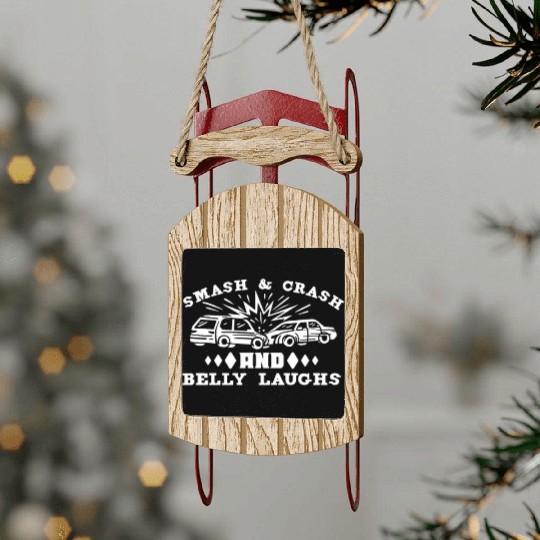 Demo Derby Demolition Derby Demolition Derby Lover Sled Ornaments