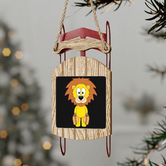 Lion T ShirtLÖWE LION KOFFER Sled Ornaments