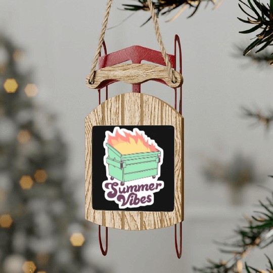 Living Hell: Summer Vibes Sled Ornaments