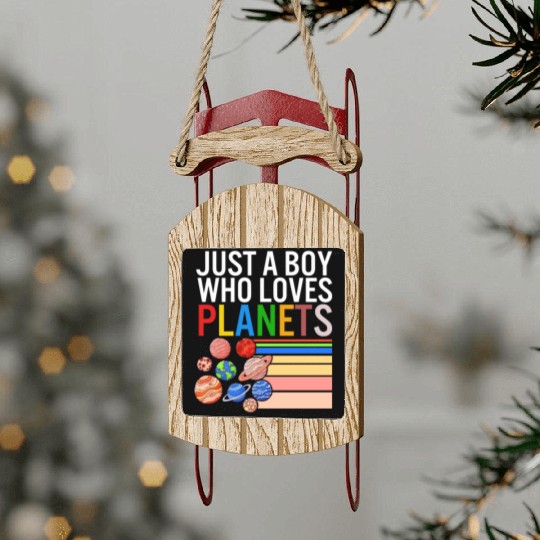 Solar System Sled Ornaments, Just A Boy Who Loves Planets