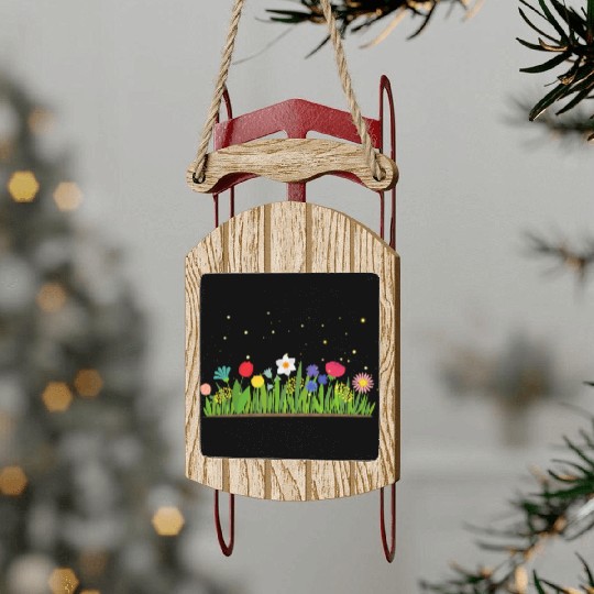 Garden of Firefly Sled Ornaments