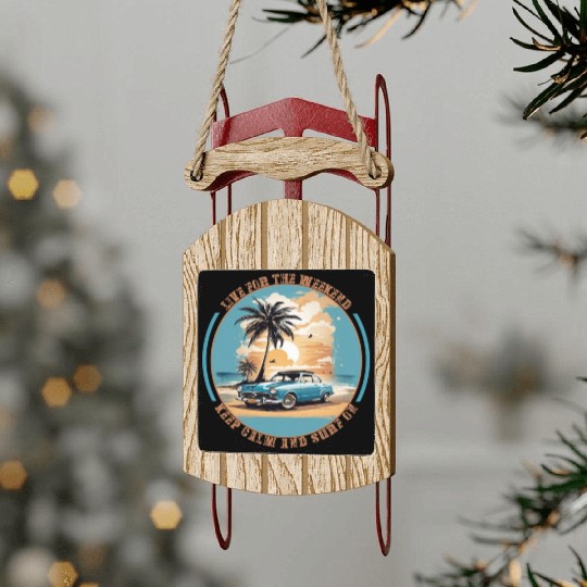 Embrace the Adventure Sled Ornaments